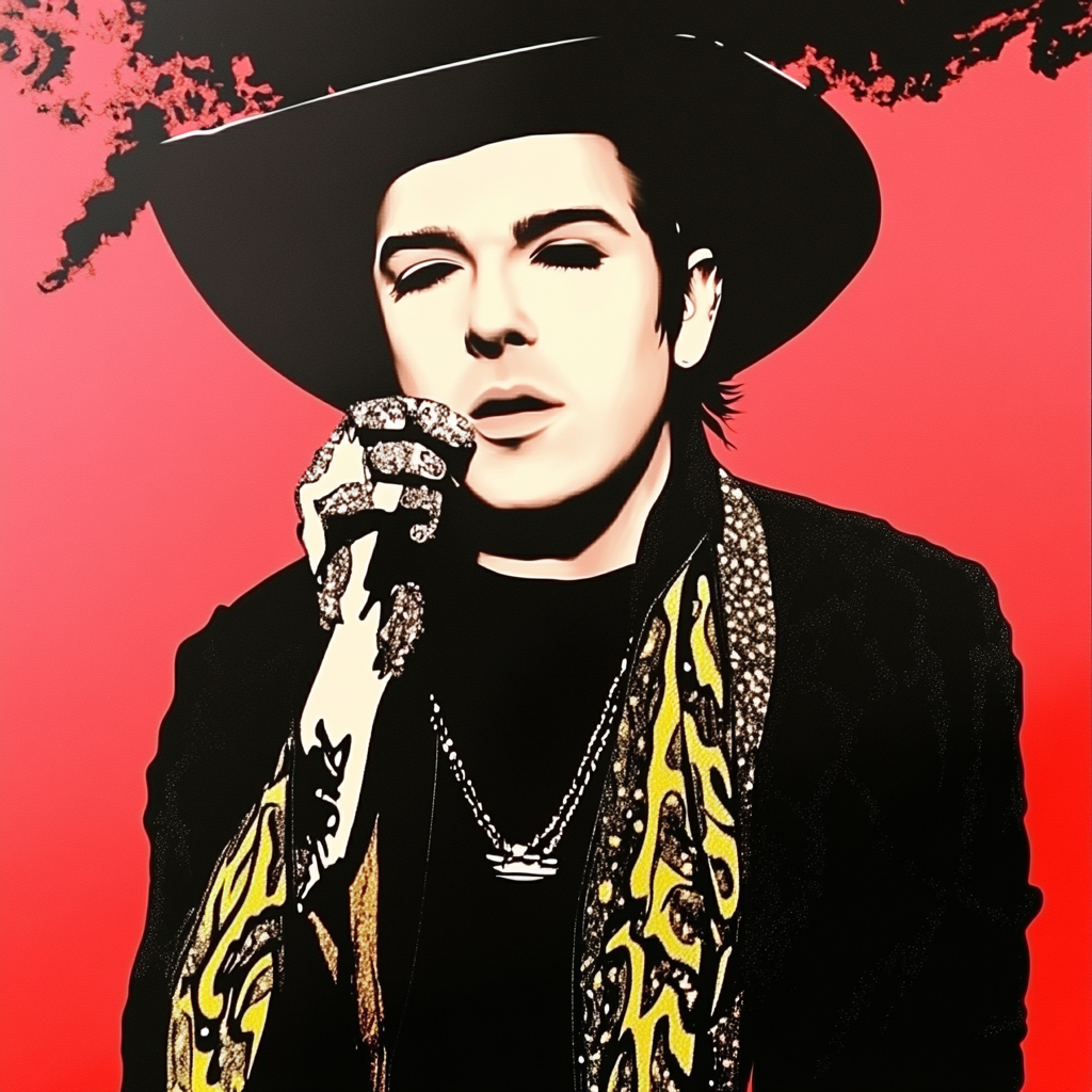 Talky Walky pop-art portrait